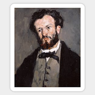 Portrait of Anthony Valabregue by Paul Cezanne Sticker